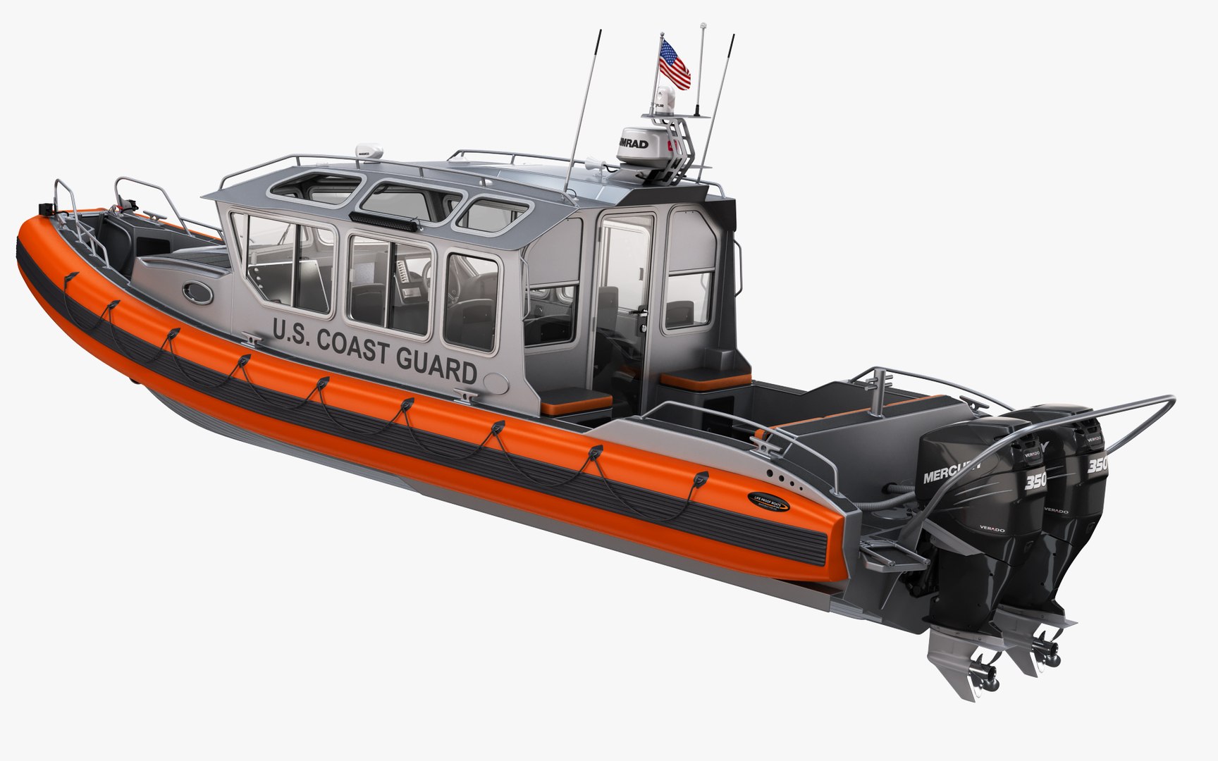 3D Research RIB inflatable Boat - TurboSquid 2068645