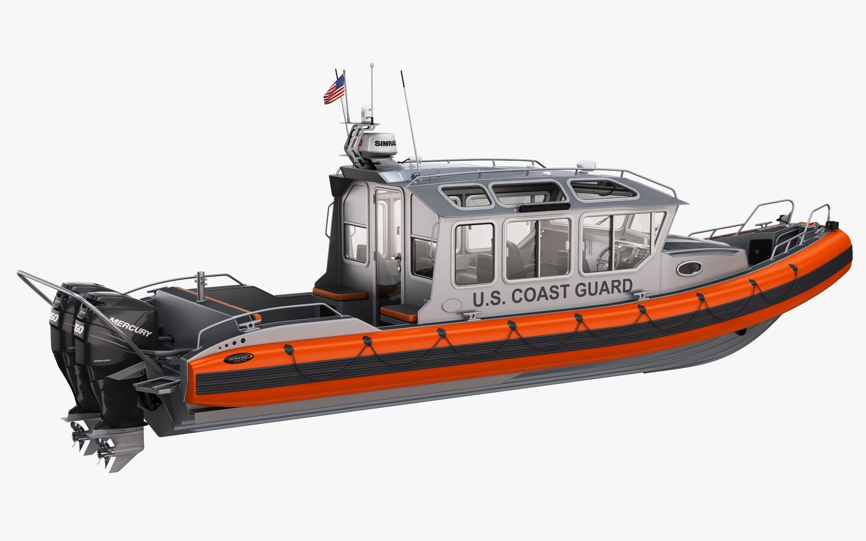 3D Research RIB inflatable Boat - TurboSquid 2068645