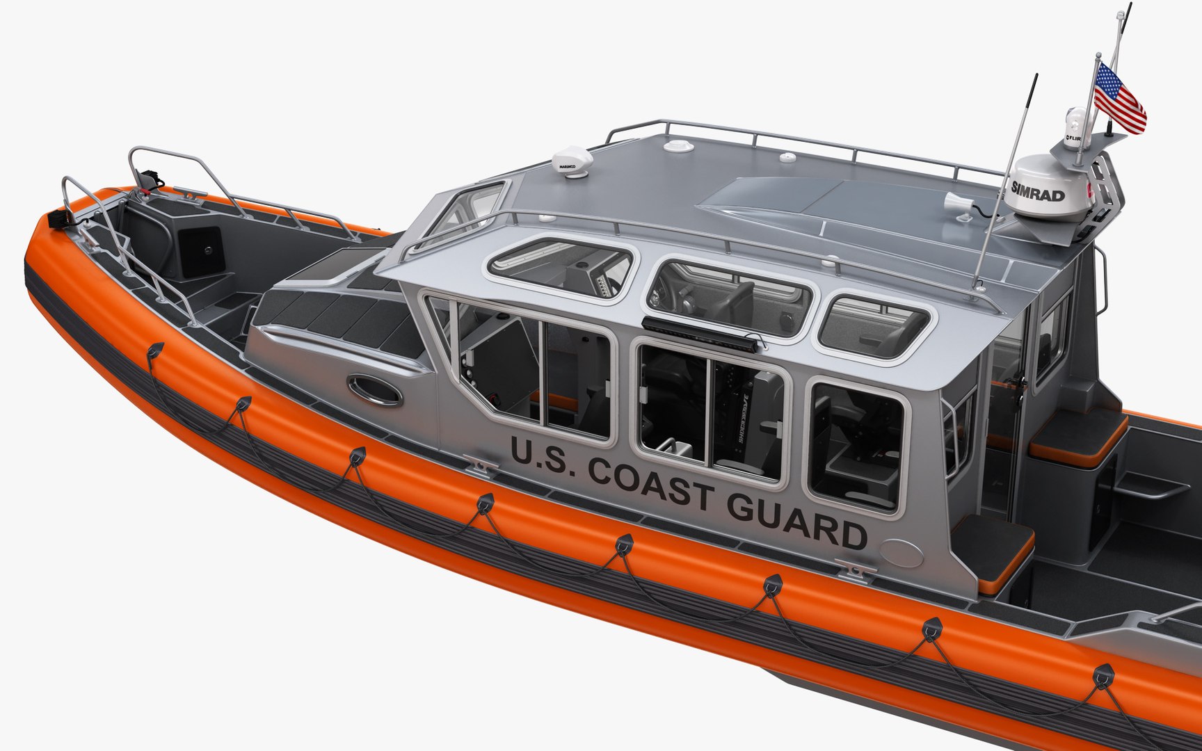 3D Research RIB inflatable Boat - TurboSquid 2068645