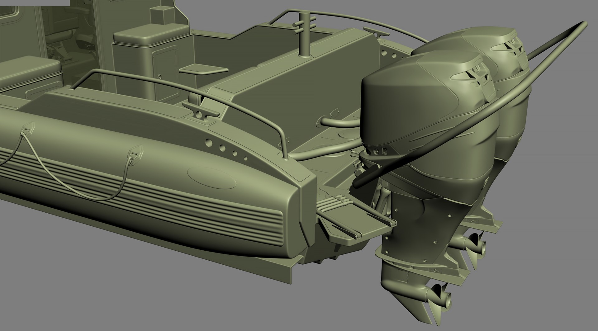 3D Research RIB inflatable Boat - TurboSquid 2068645