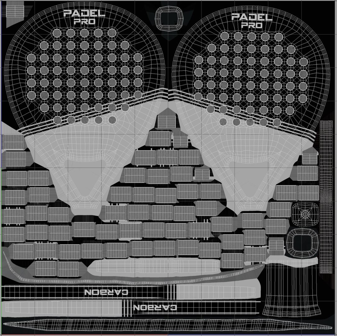 3D Padel Racket - Round Model - TurboSquid 2084241