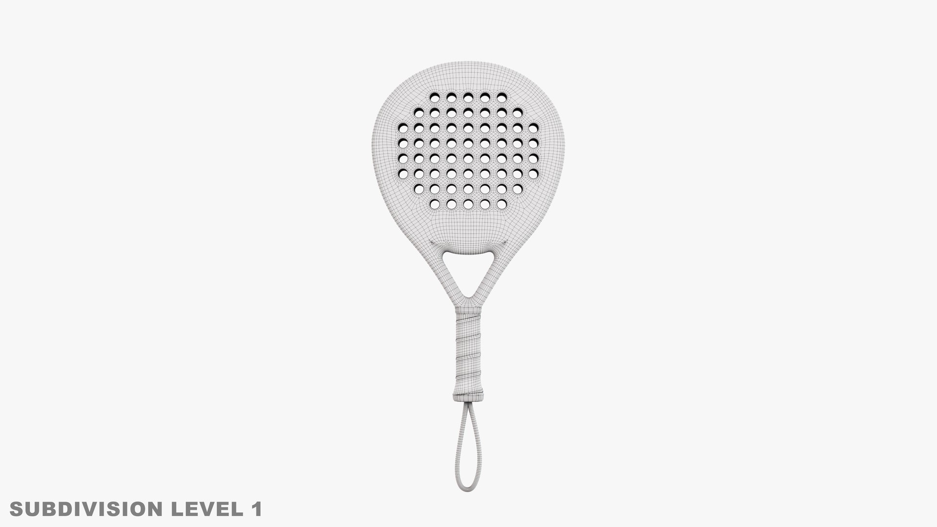3D Padel Racket - Round Model - TurboSquid 2084241