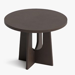 Wooden Round Table - Game Ready Low Poly