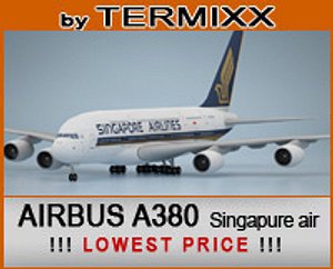 c4d airplane airbus a380 singapure