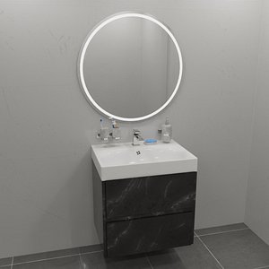 Washbasin bathroom sink set 3D model