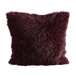 Burgundy  pillow fur sheepskin 3D