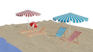 DECK CHAIRS BY THE SEA model