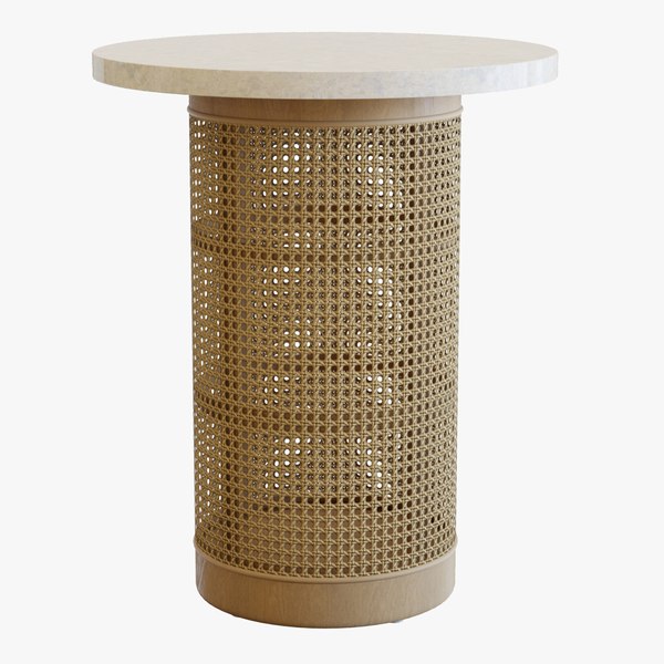 3D CrateBarrel End Table TurboSquid 1956247