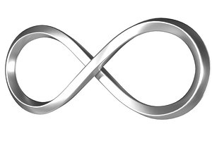 Infinity Symbol PBR 3D model