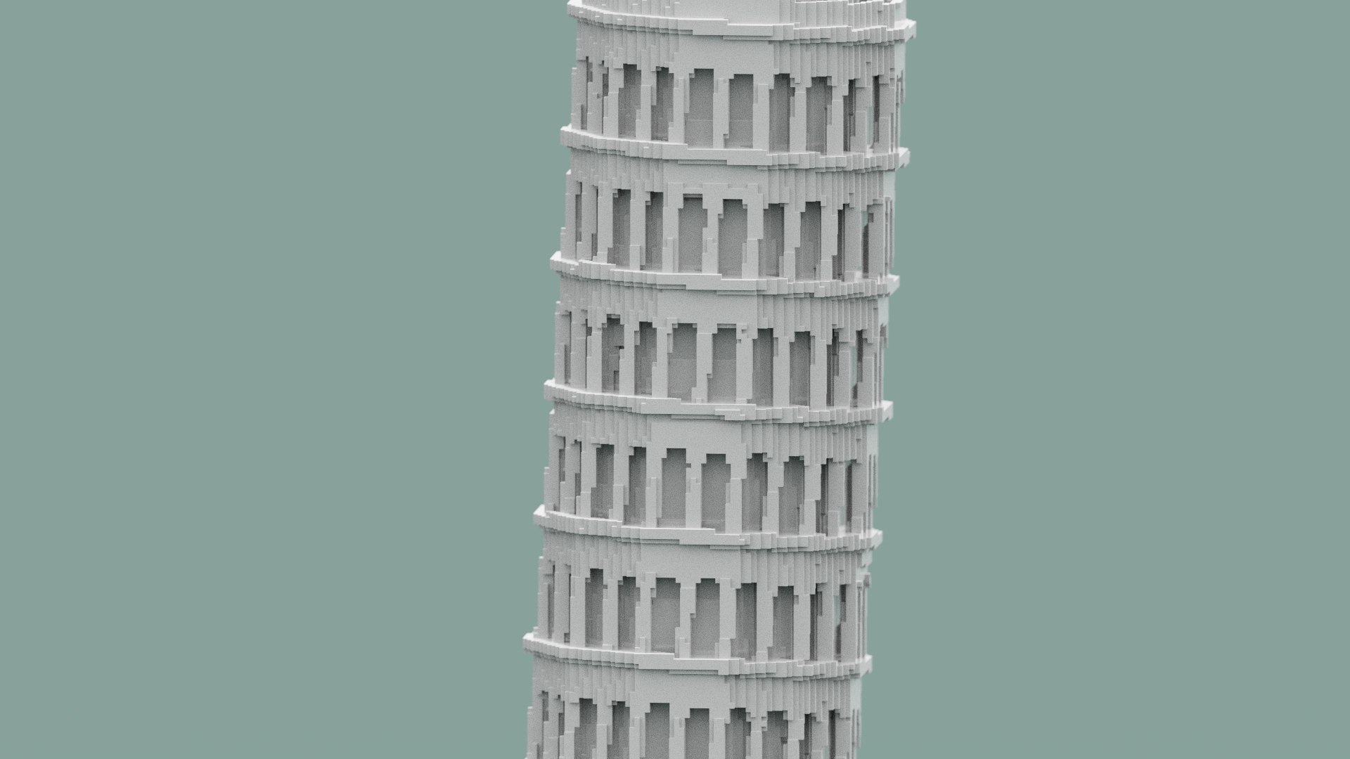 3D Voxel Pisa Tower https://p.turbosquid.com/ts-thumb/kg/bfmnqx/lq/snap20220307140915/jpg/1646663002/1920x1080/fit_q87/9fbf53d430de152ea5522a89920cb09e641f6a75/snap20220307140915.jpg