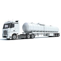Truck with Tank Semitrailer