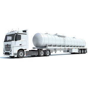 Truck with Tank Semitrailer