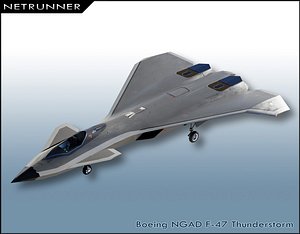3D Boeing F-47 Thunderstorm NGAD