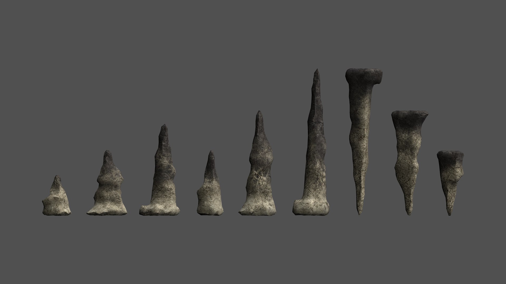 3D set stalagmites - https://p.turbosquid.com/ts-thumb/kg/nO7hxe/hp7dkRYT/stalagmitesdust1_front/png/1595938622/1920x1080/fit_q87/037c06383f1bcecfab9df183539e80f5cf87cb85/stalagmitesdust1_front.jpg
