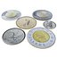 Canadian Coins Toonie Loonie 3D