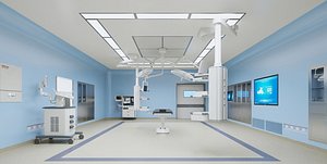 Medical Operating Room Modern Medical Hospital Room Surgery Room 3D