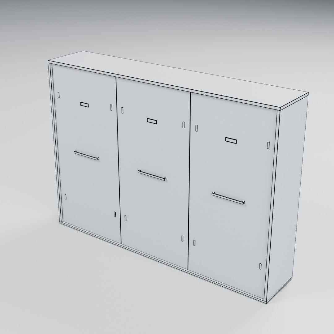 Painted Steel Locker Bank - 3 Doors - 2520 x 500 x 1800 mm 3D model https://p.turbosquid.com/ts-thumb/kg/q79FYA/fa/06_wireframe/jpg/1788951159/1920x1080/fit_q87/a98963e1f5d91a2516668422905dc13ce9f45f7a/06_wireframe.jpg