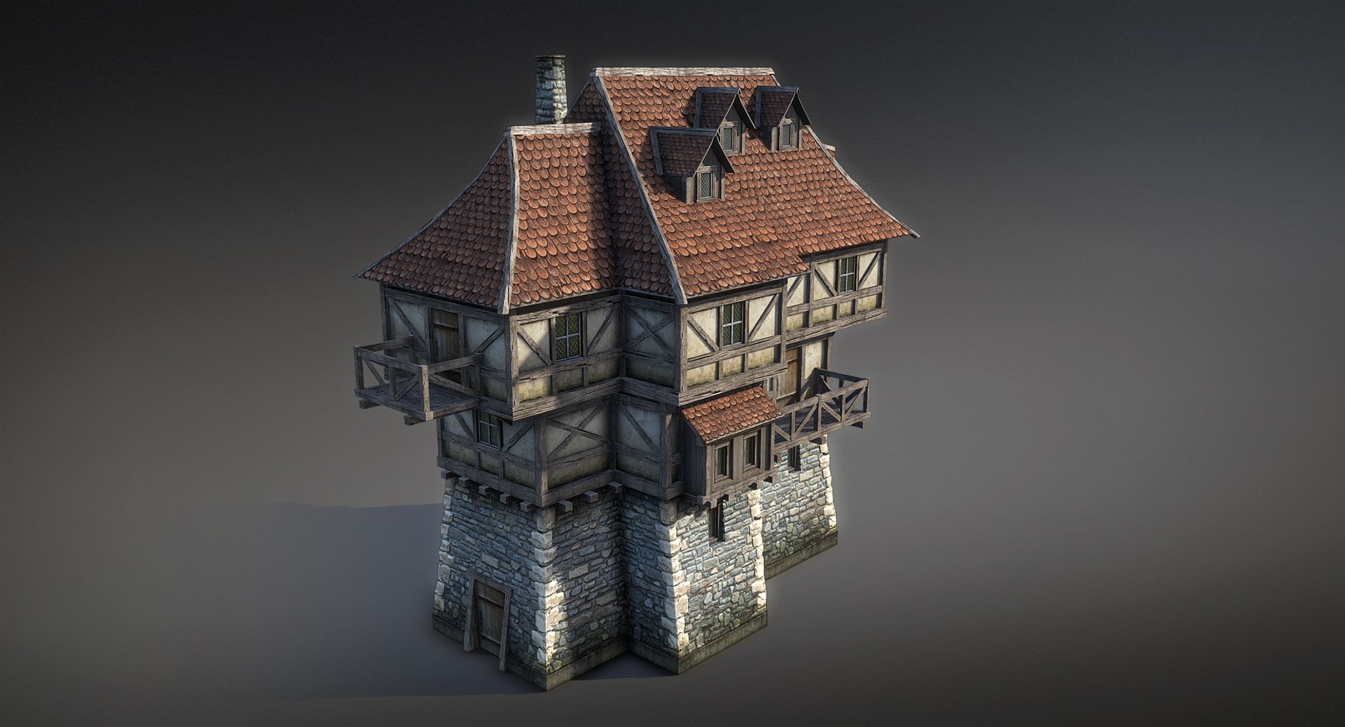 Medieval Fantasy House 3D Model - TurboSquid 1230538