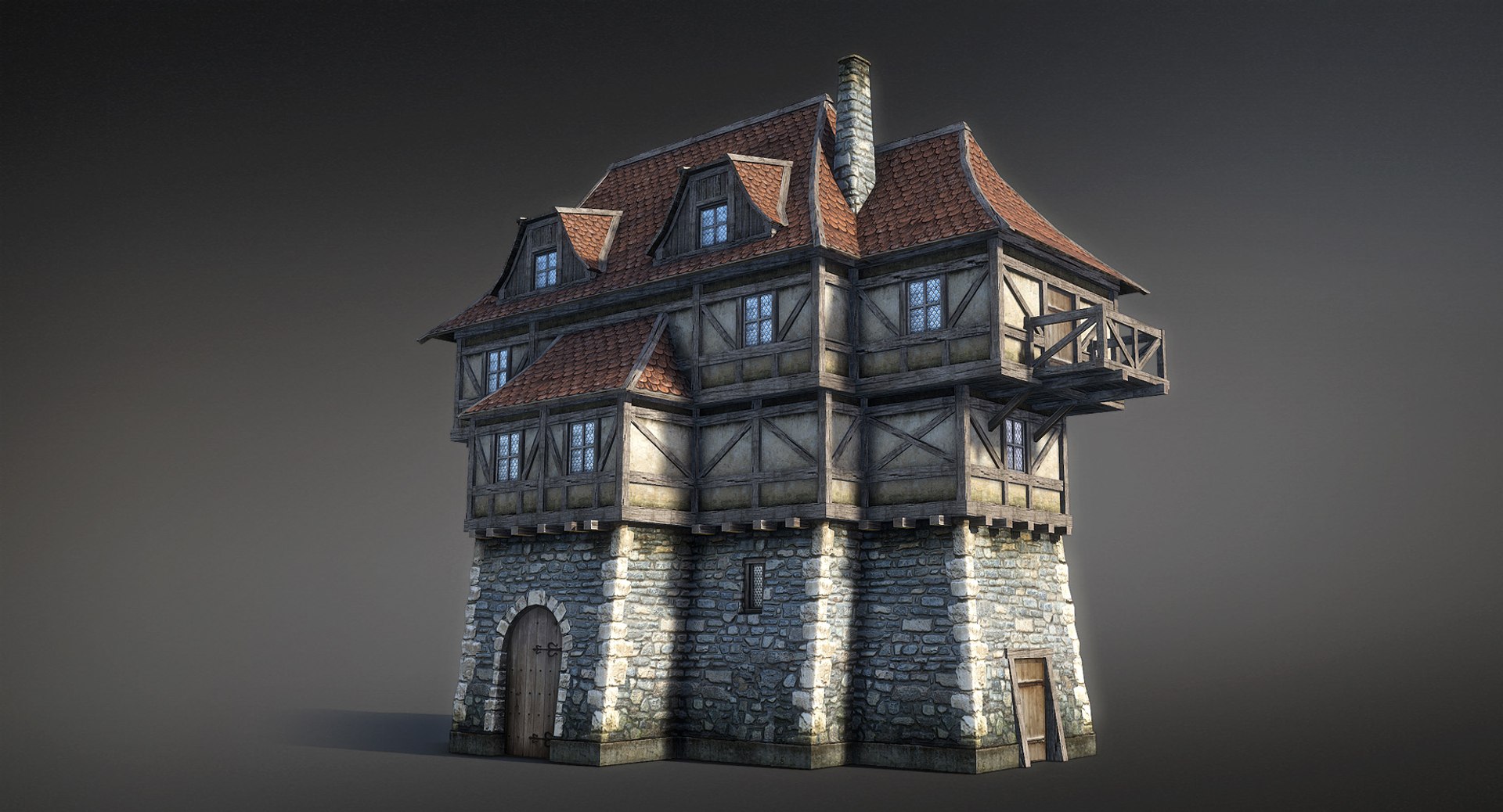 Medieval Fantasy House 3D Model - TurboSquid 1230538