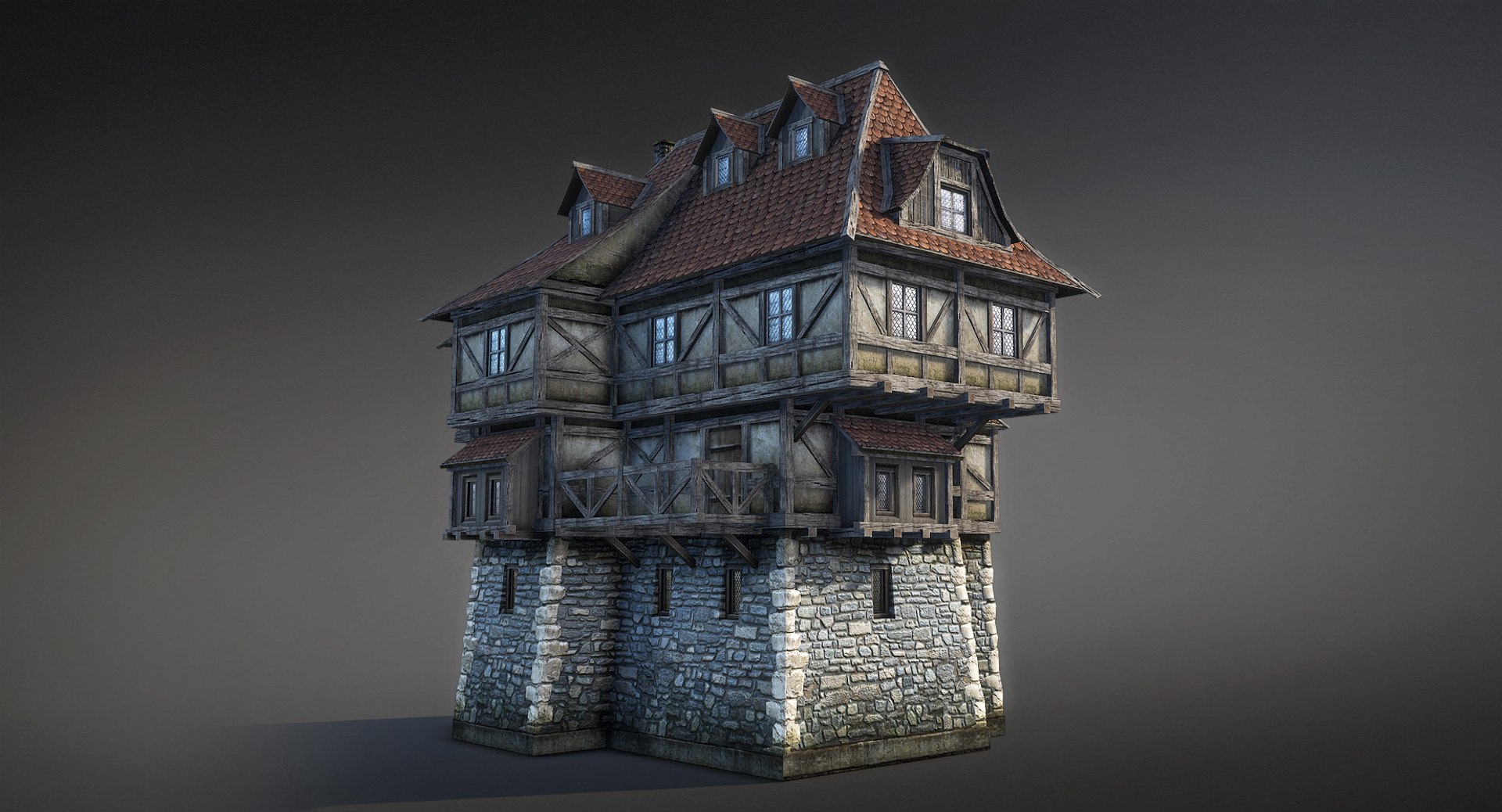 Medieval Fantasy House 3d Model - Turbosquid 1230538