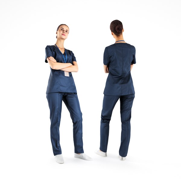 3D photogrammetry human young woman model