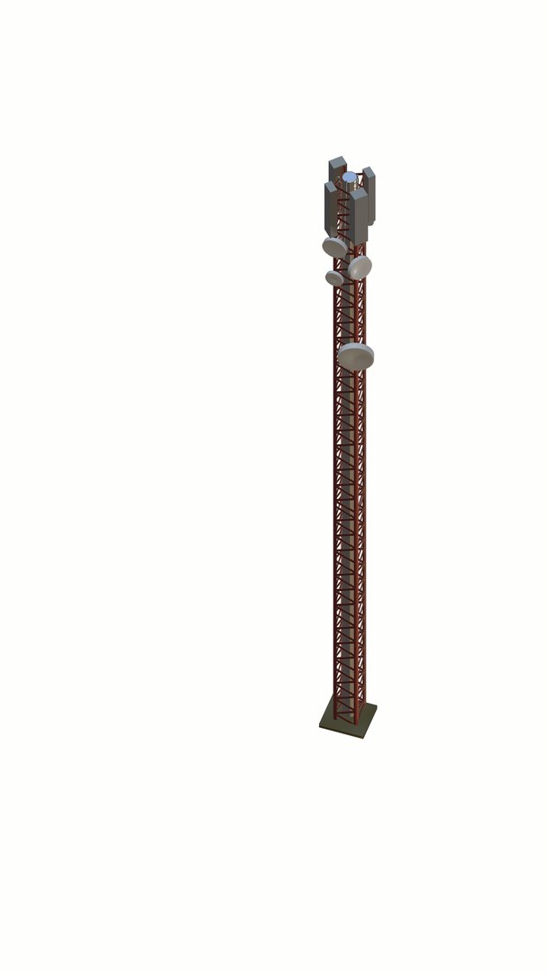 3D Cell Phone Signal Tower Model - TurboSquid 2228298