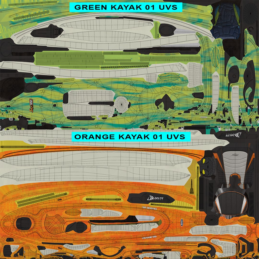 3D Kayak 01 Green and Orange Single Mat All PBR Unity UE Textures https://p.turbosquid.com/ts-thumb/kg/yNt8TI/T7/kayak01collectiongreenandorangeuvsfinal/png/1785307821/1920x1080/fit_q87/7d759eefdd126850f7b772de2f0c091070a76c85/kayak01collectiongreenandorangeuvsfinal.jpg
