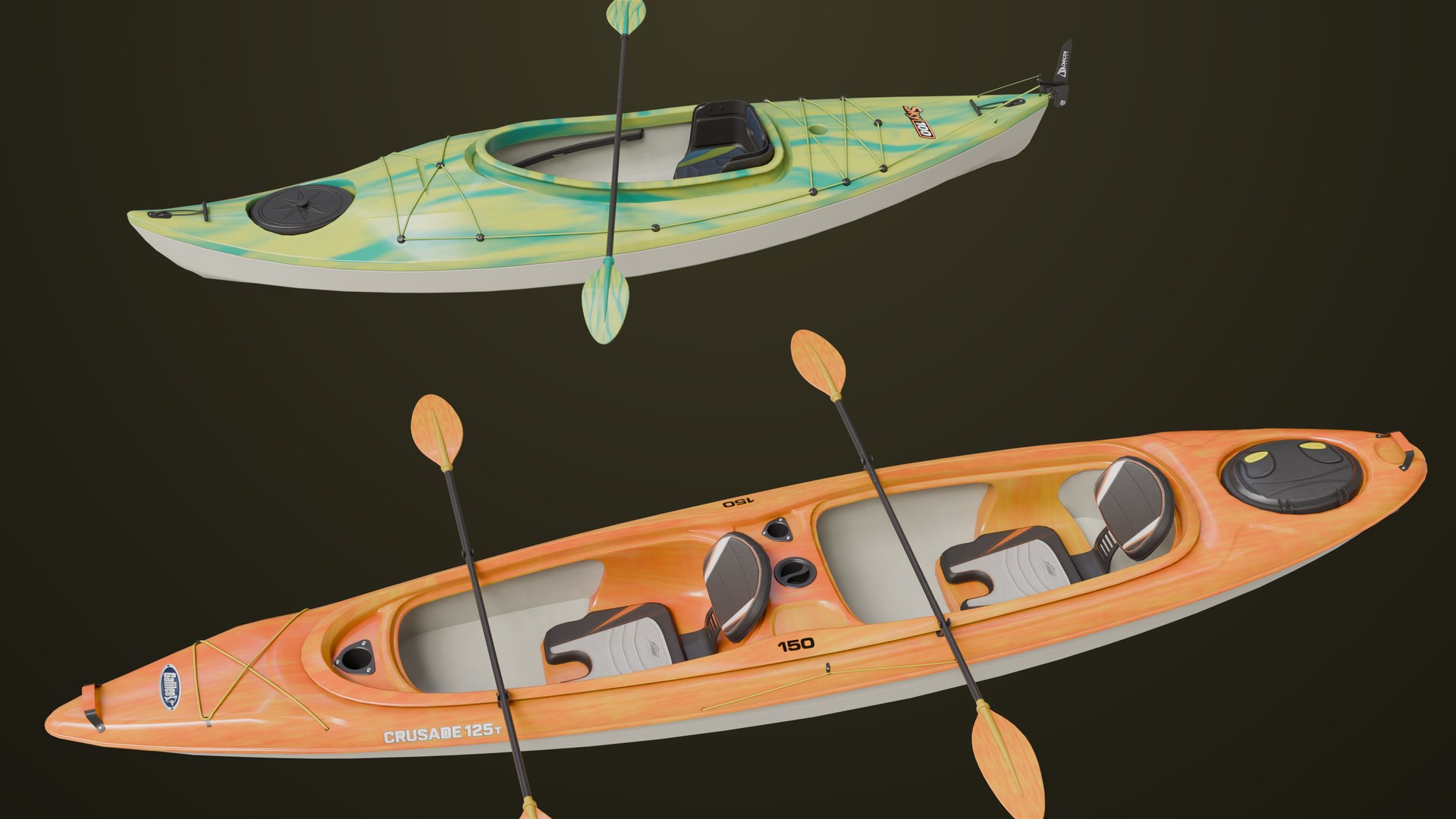 3D Kayak 01 Green and Orange Single Mat All PBR Unity UE Textures https://p.turbosquid.com/ts-thumb/kg/yNt8TI/su/kayak01_00040/jpg/1784961332/1920x1080/fit_q87/709fa636aa7b18cb6b2070e86c29e442a6397f35/kayak01_00040.jpg