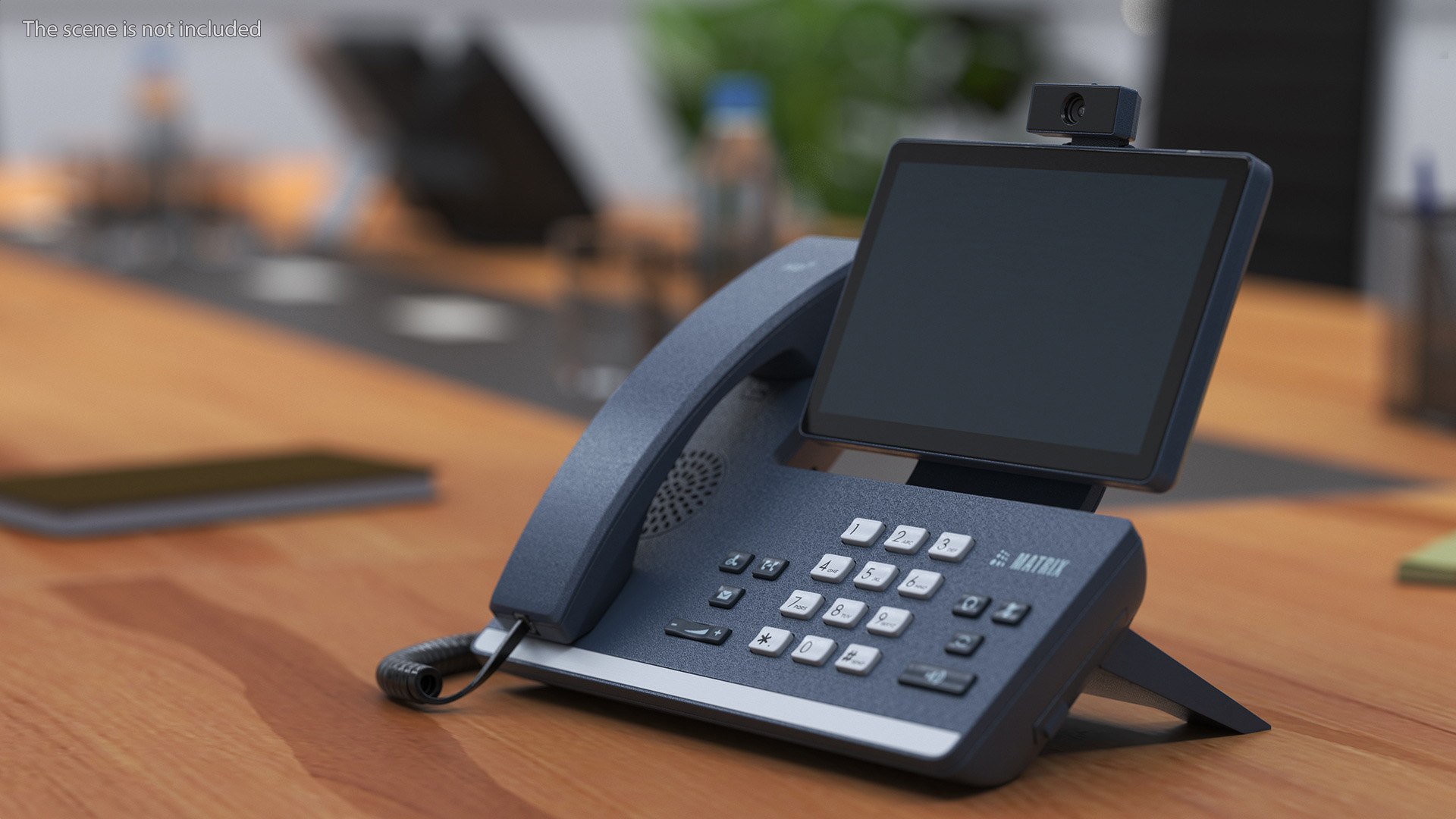 3D Smart Video IP Phone Matrix Blue Model TurboSquid 2269743