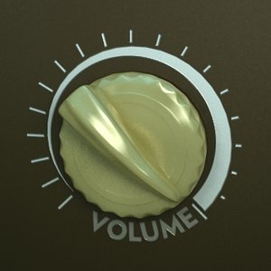 volume knob 3d max