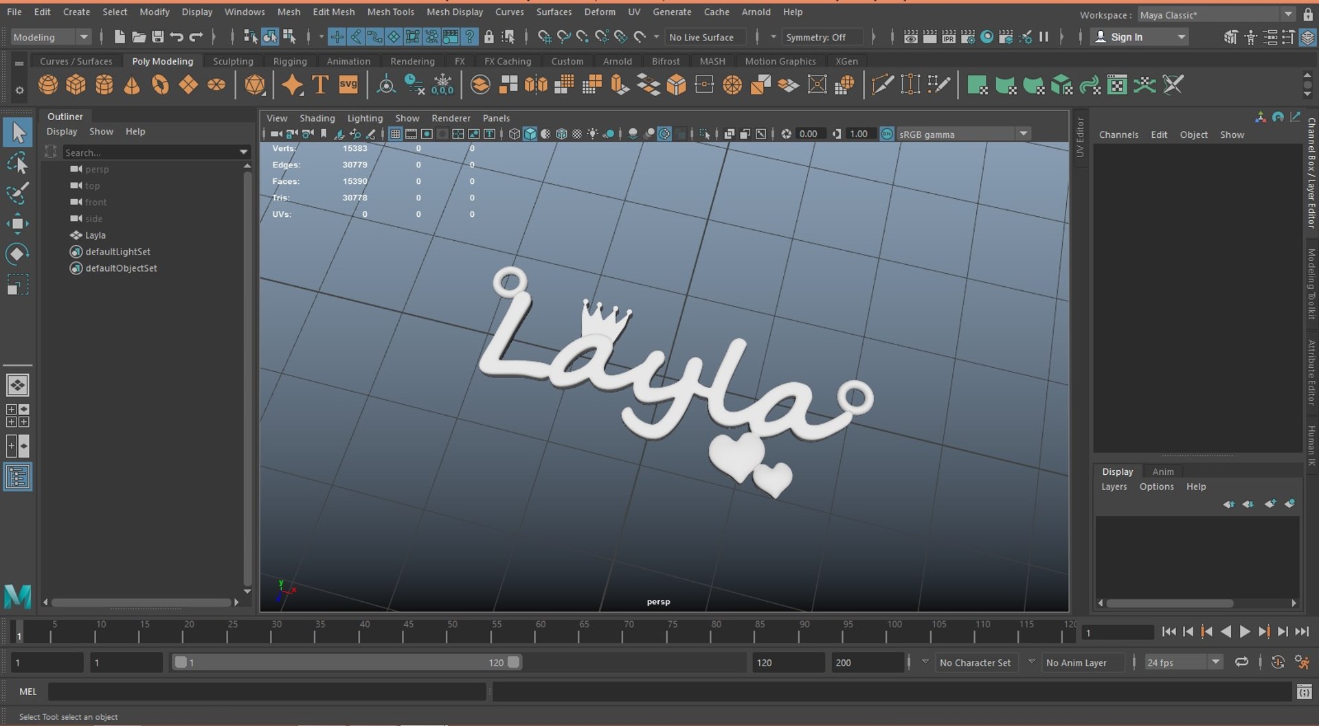 Jewelry Necklace Pendant Layla 3d Print Model - Turbosquid 2329275