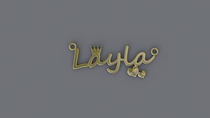Jewelry Necklace Pendant Layla  Print