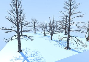 Some dead trees Modelo 3D 3D