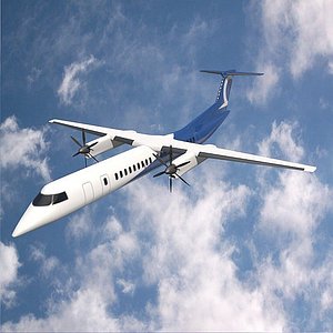 airplane propellers passenger 3D