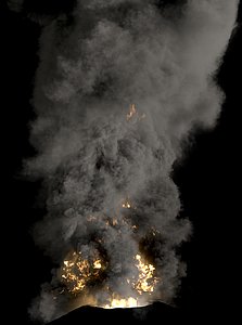 volcano explosions 3d max