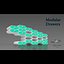 hexagonal Modular Drawers print