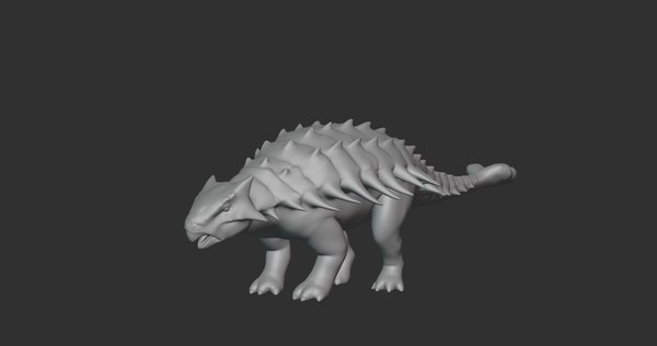 modelo 3d Ankylosaurus Rigged Basemesh Low Poly - TurboSquid 2107972