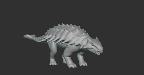 modelo 3d Ankylosaurus Rigged Basemesh Low Poly - TurboSquid 2107972