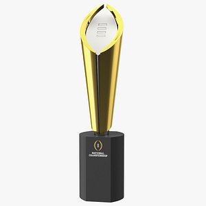 3D College Football National Championship Playoff Trophy model
