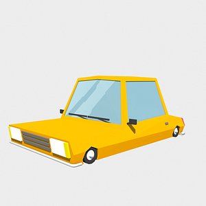 car orange 3d model