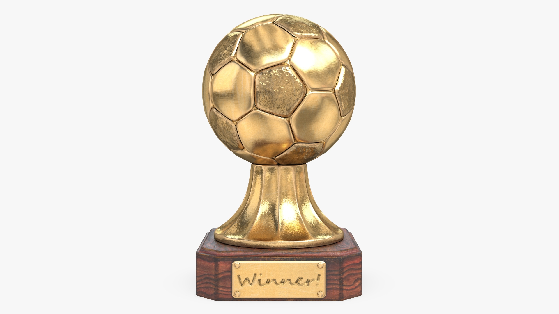 Gold Soccer Award Trophy Model - TurboSquid 2088170