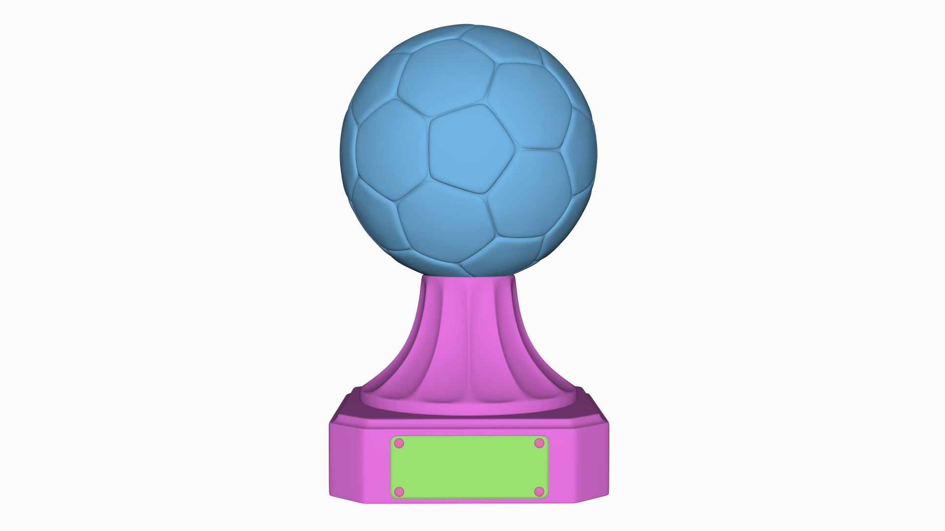 Gold Soccer Award Trophy model TurboSquid 2088170
