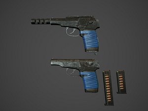 makarov pistols 3D model