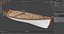Old Modern Whitehall Row Boat 3D model