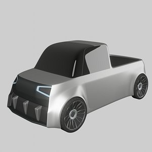 Concept styled e pickup truck 2 exterior only version 3D model