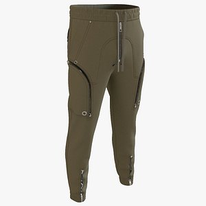 Style3D Tapered Cargo Pants 3D model