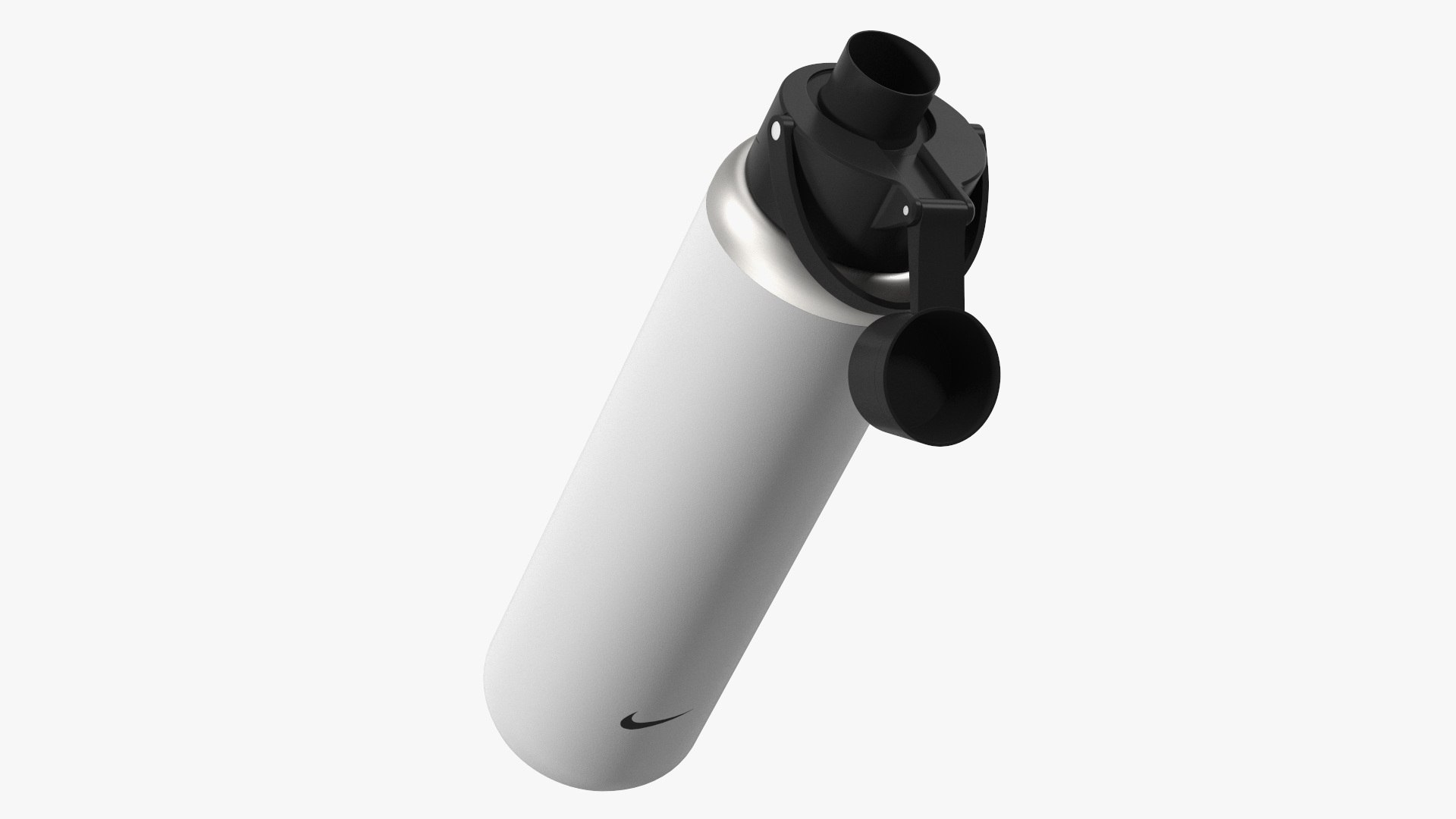 Sports Bottle Nike Recharge White Open 3D model preview