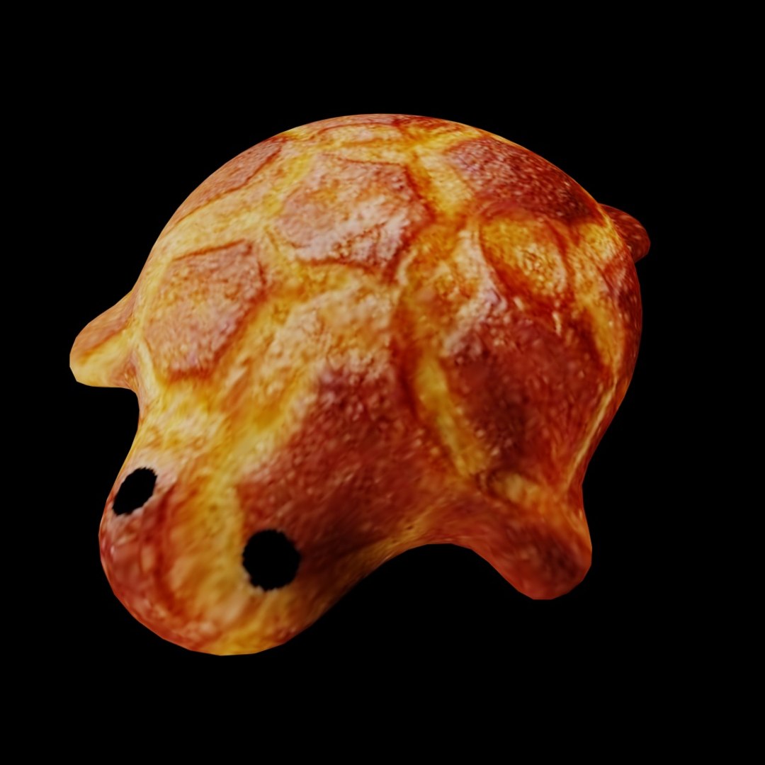 Bread Shaped Turtle 3d Max