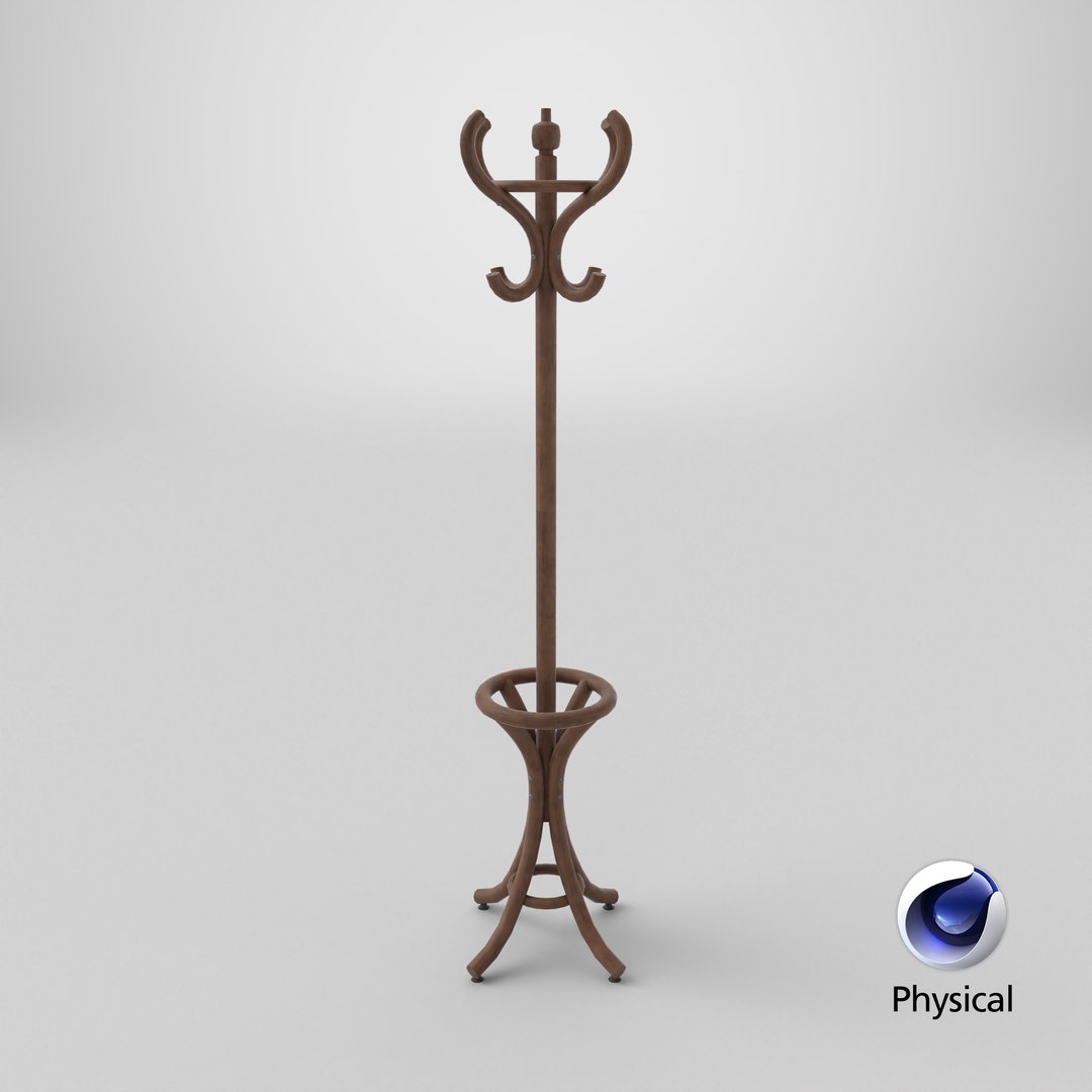 Coat Rack 3D Model - TurboSquid 2536073