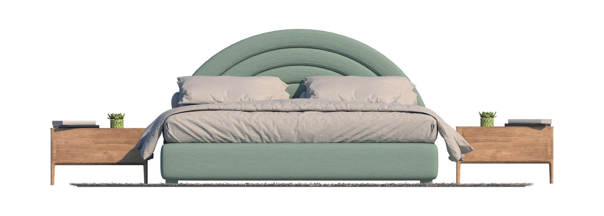 3D Model Double Bed R511 Revit Family - TurboSquid 2028140